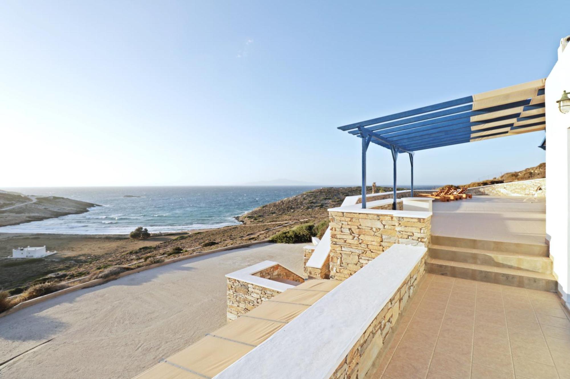 Unique Off Grid Seafront Villa Chora  Exterior photo